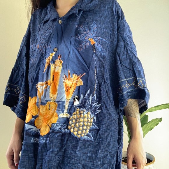 Vintage Big Dogs Drinks Hawaiian Shirt - Picture 3 of 6